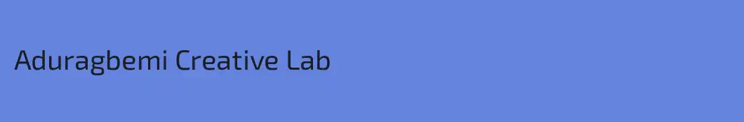 Aduragbemi Creative Lab